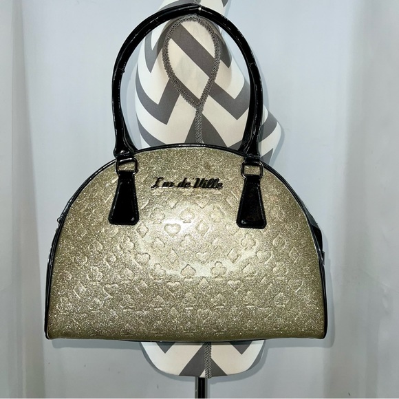 Lux de Ville Black Jack Card Suits Silver and Black Bowler - Picture 2 of 16